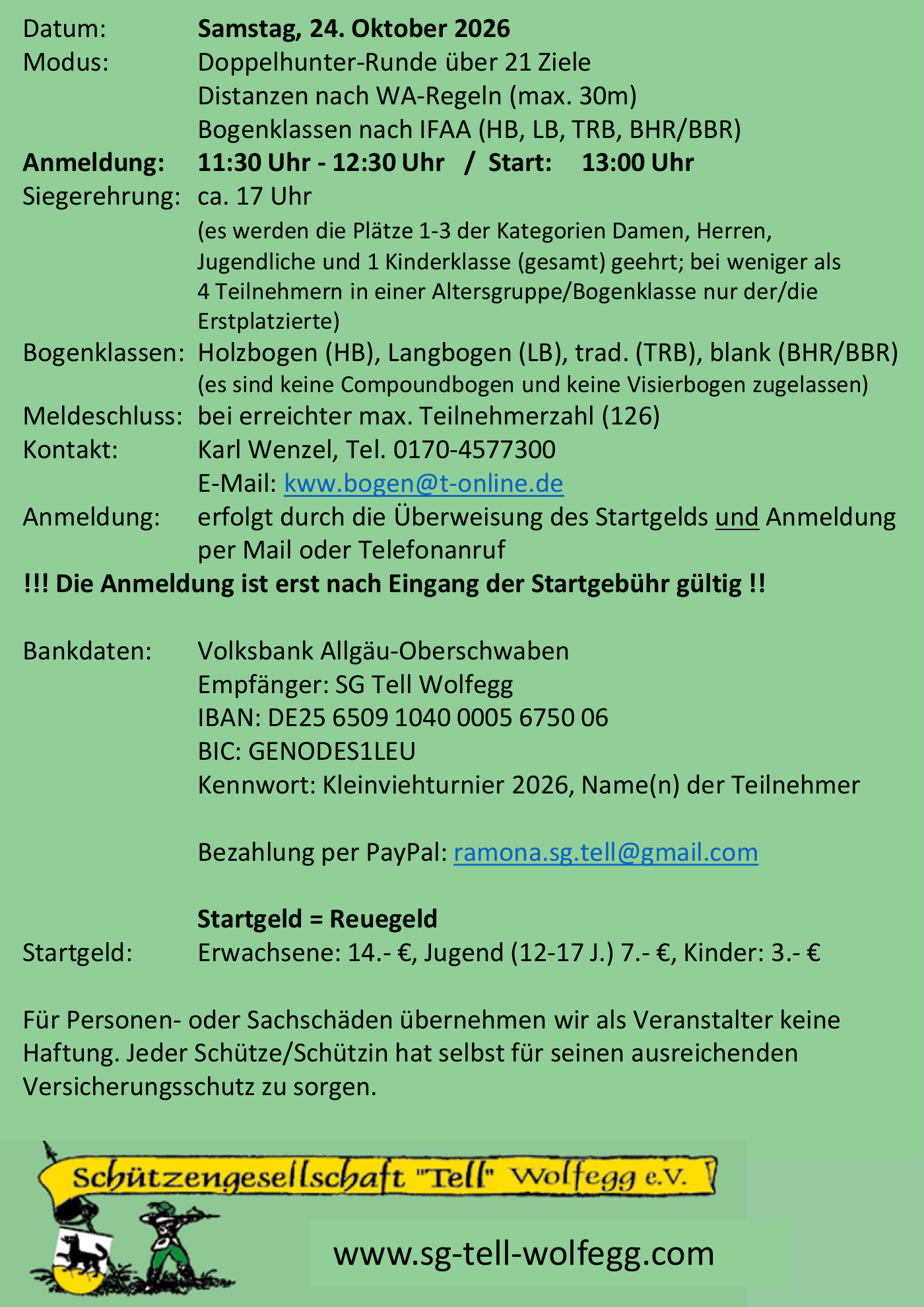 12. Kleinvieh-3D-Bogenturnier — Seite 2 von 2